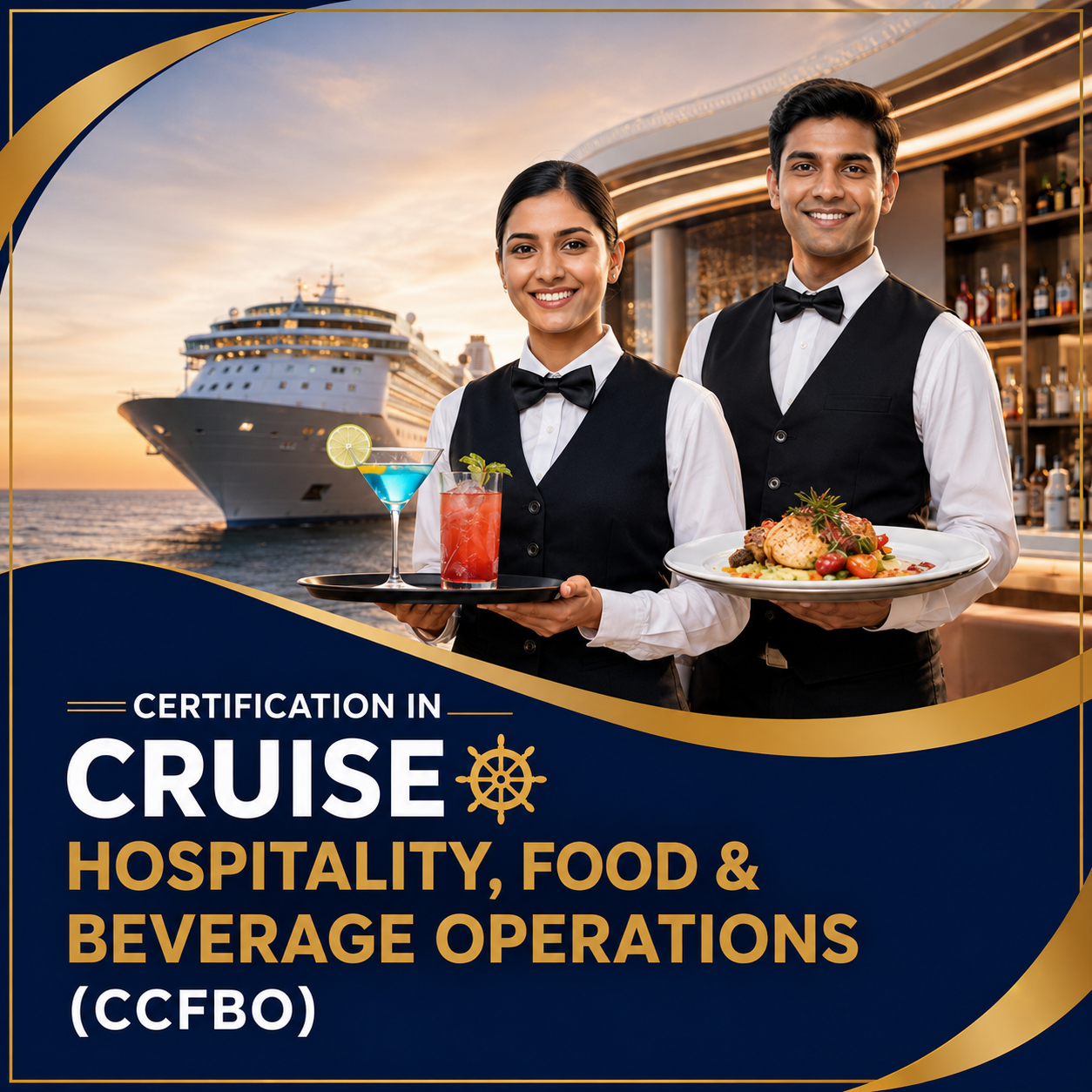 Certification in Cruise Hospitality, Food & Beverage Operations (CCFBO) - 6 Months
